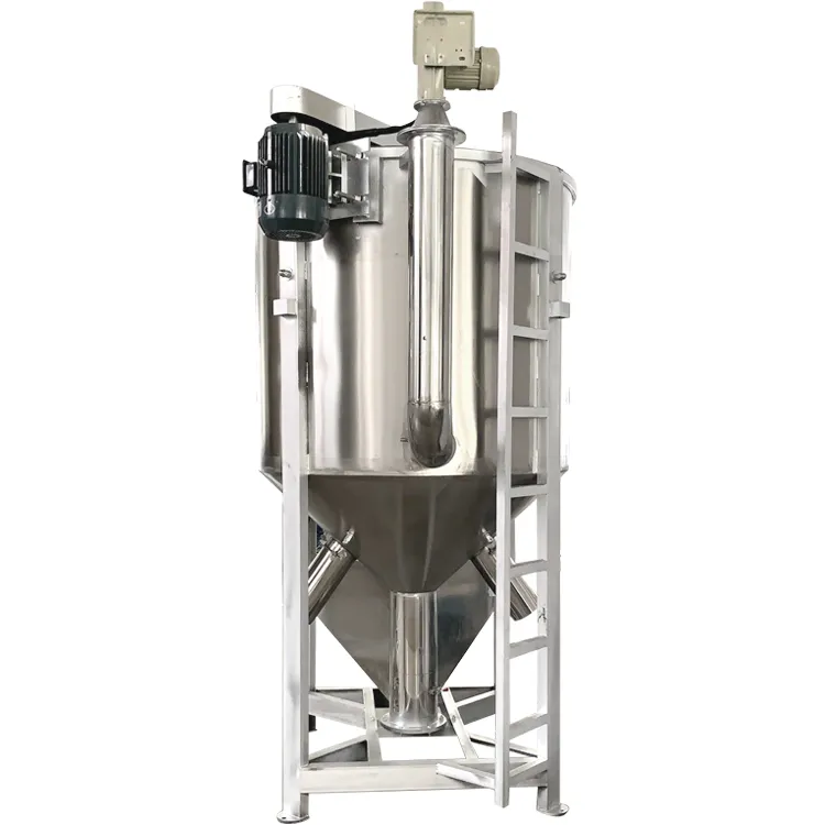 Mezclador de Alimento de Tornillo Vertical de Acero Inoxidable para Gránulos