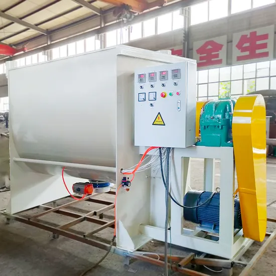 Industrial Stainless Steel Ribbon Feed Mixer Machine